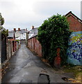 Lane towards Fairfield Road, Penarth