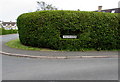 SP0938 : Sheldon Avenue name sign in a hedge, Broadway by Jaggery
