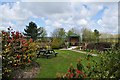 Gardens near the entrance to North Devon Hospice