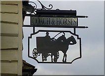 SK1846 : The sign of The Coach & Horses by David Lally