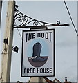 Sign for the Boot public house, Dullingham