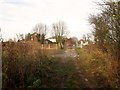 Haisthorpe  level  crossing  from  Low  Fields  Lane