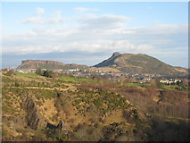 NT2570 : Salisbury Crags and Arthur's Seat by M J Richardson