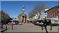 Newcastle under Lyme - View along High St to the Guildhall