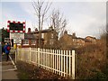 Level  Crossing  and  houses  Burton  Agnes