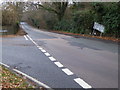 Looking across the junction of Sandygate Lane with the A281