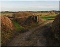 Farm track, east of Heber