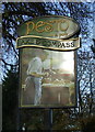 Sign for the Axe & Compass public house, Five Ways, Wolvey