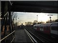 Hainault Underground station on a winter