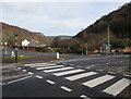 Zebra crossing towards Woodland Terrace, Aberbeeg