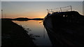 L9784 : Boat wreck at Westport Quay at dusk by Colin Park