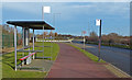 Bus shelter along Upton Valley Way East