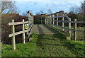 Footbridge across a River Nene tributary