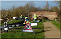 Volunteers at work on Wootton Lock No 14