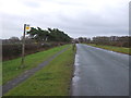 Bus stop and shelter on Burley Bank Road