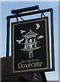 Sign for the Dovecote public house, Narborough