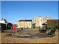 Seats and Shower, Sackville Beach, Hove