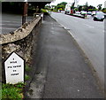 Yardage on a New Hedges milestone, Pembrokeshire