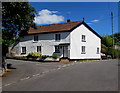 White cottage on a Lympstone corner