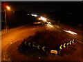 TF1405 : Roundabout on the A15 Glinton bypass at night by Paul Bryan