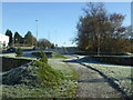 Frosted cycle path, Blackburn