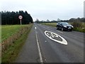 Speed limit signage on the A638