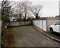 White lockup garages, Conway Road, Pentwyn