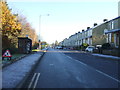 Bus stop and shelter on Accrington Road (A679)