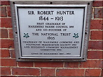 SU9032 : Plaque on Haslemere Town Hall (i) by Basher Eyre