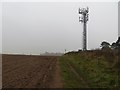 Field edge, Communications Mast and Reservoir Compound at Webscott