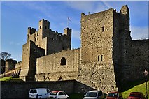 TQ7468 : Rochester Castle from the Boley Hill car park by Michael Garlick