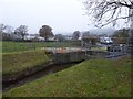 Culvert and control weir for stream under Monks road, Bovey Tracey