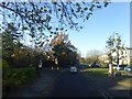 Traffic island at junction on Lansdown Road, Cheltenham