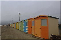 TV4898 : "Midday Christmas 2016" view of beach huts at Seaford, by Andrew Diack