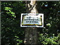 Biblical quotation nailed to a roadside tree close to the Mountain Lodge Pentecostal Church