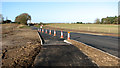 View along Reepham Road from the new roundabout