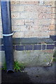 Benchmark on factory, Clarence Street