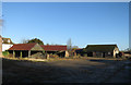 Farm buildings on the edge of Gazeley