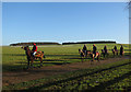 Horse riders on Warren Hill