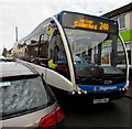 Cinderford bus in High Street, Drybrook