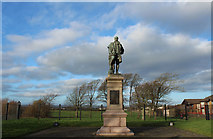 NS3139 : The Irvine Burns Statue by Billy McCrorie