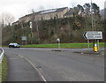 A467 direction sign, Cwmcarn