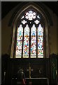 SJ9295 : East window and crosses by Gerald England
