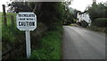 Old road sign at North Rode