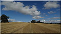 Field path approaching Uppington Church, Shropshire