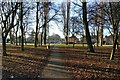 Path and trees at Cort Crescent, Braunstone