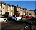 Park Street houses and cars, Cwmcarn