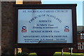 St Nicholas Parish Church Sign, Prestwick