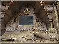 SJ6552 : St Mary, Nantwich: tomb of Thomas Smith (detail) by Stephen Craven