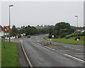 SN1202 : No left turn ahead, Narberth Road, New Hedges, Pembrokeshire by Jaggery